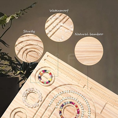 1Pc Bamboo Bead Design Board TOOL-YW0001-41-1