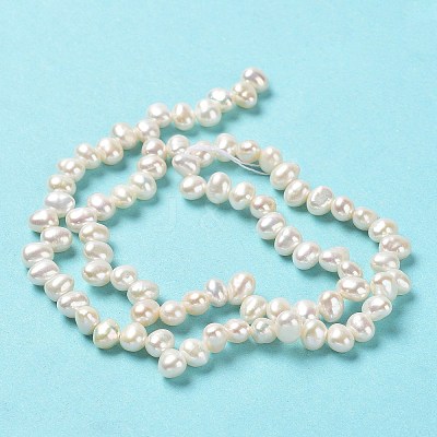 Natural Cultured Freshwater Pearl Beads Strands PEAR-J007-66-1