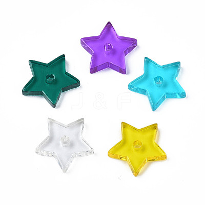 Transparent Acrylic Beads BACR-N001-010-1