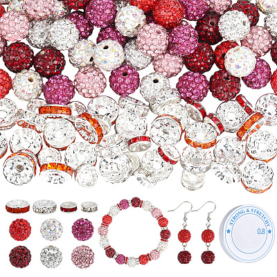 Valentine's Day DIY Beads Bracelets Making Kits DIY-PA0001-80B-1