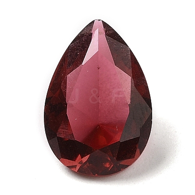 Pointed Back Glass Rhinestone Cabochons GLAA-B012-32C-1