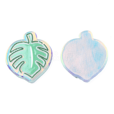 Transparent Printed Acrylic Cabochons TACR-N016-30-1