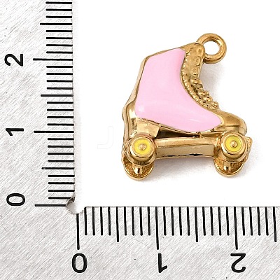 304 Stainless Steel Enamel Pendants SA-CBA7FC1-15G-01-1