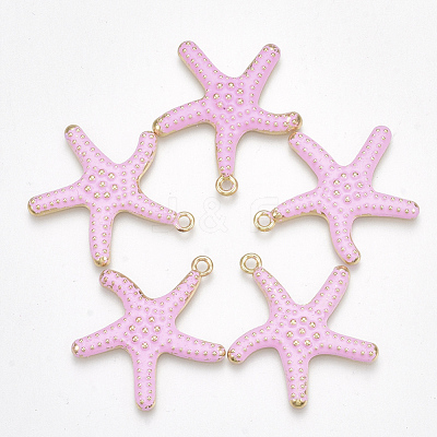 Spray Painted Alloy Pendants X-PALLOY-T065-24C-1