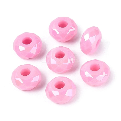 Opaque Acrylic European Beads OACR-E033-23K-1