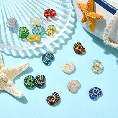 16Pcs 16 Colors Handmade Lampwork Beads LAMP-CJ0002-82-1