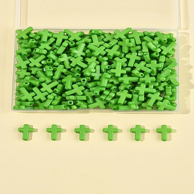 200Pcs Opaque Acrylic Beads SACR-FS0001-39C-1