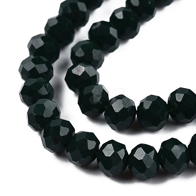 Opaque Solid Color Glass Beads Strands EGLA-A034-P1mm-D12-1