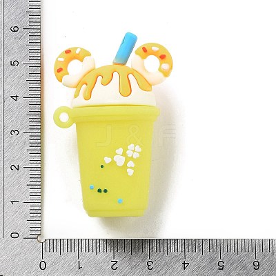 PVC Opaque Plastic Big Pendants KY-D022-05B-1