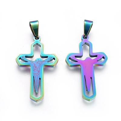 Ion Plating(IP) 304 Stainless Steel Pendants STAS-F211-18-1