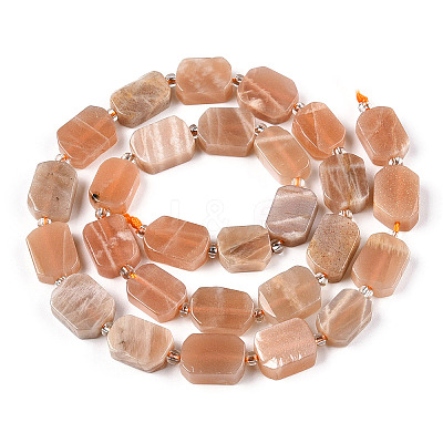 Natural Sunstone Beads Strands G-T138-25-1