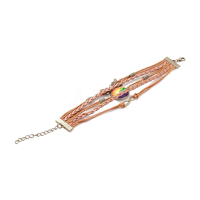 Rainbow Pride Bracelet LS-BJEW-F426-01H-1