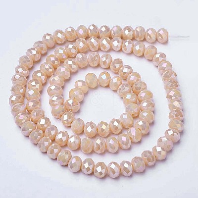 Electroplate Glass Beads Strands LS-EGLA-A034-P8mm-B02-1