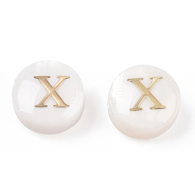 Natural Freshwater Shell Beads SHEL-N036-01X-1
