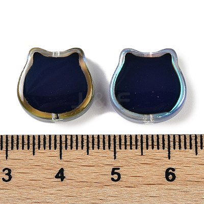 Electroplate Two Tone Glass Mood Beads GLAA-Z007-12B-1