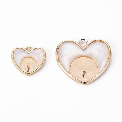 Brass Peg Bails Pendants KK-Q765-009A-NF-1