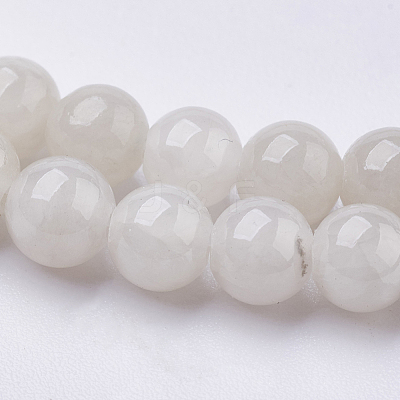 Natural Yellow Jade Beads Strands G-G598-4mm-YXS-03-1