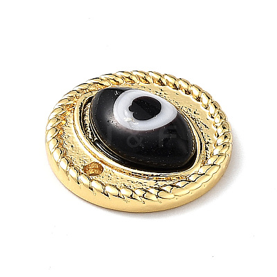 Handmade Lampwork Evil Eye Pendants ZIRC-L102-15G-05-1