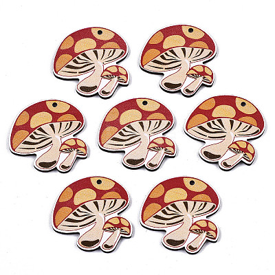 Printed Basswood Pendants X-WOOD-N006-48-1