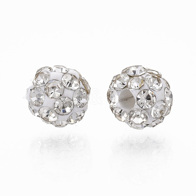 Polymer Clay Rhinestone Beads RB-S055-42-1