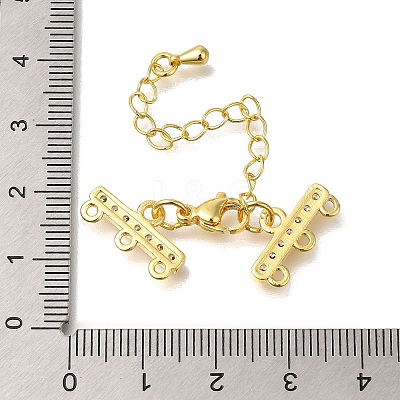 Rack Plating Brass Lobster Claw Clasps X-KK-F883-18KCG-1