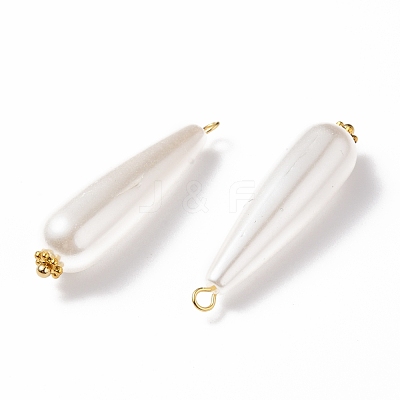 Acrylic Imitation Pearl Pendants PALLOY-JF00572-1
