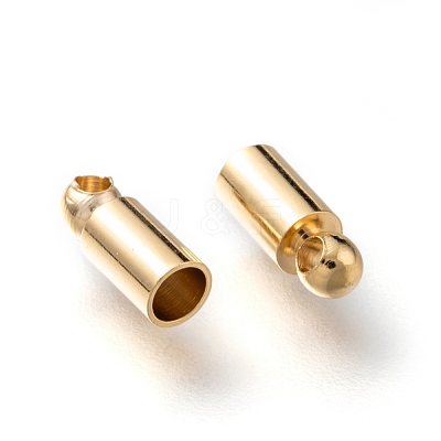 Brass Cord Ends KK-H759-42A-G-1