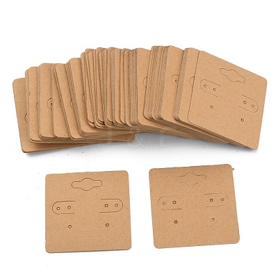 Blank Kraft Paper Earring Display Cards CDIS-TAC0010-02-1