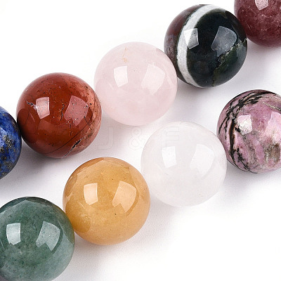 Natural Mixed Stone Beads Strands G-N353-01A-01-1