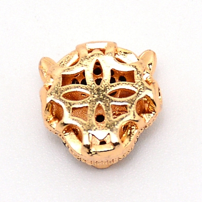 Brass Micro Pave Black & Green Cubic Zirconia KK-TAC0007-01D-1