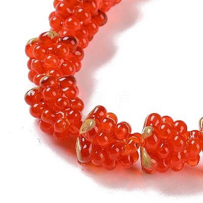 Handmade Lampwork Beads Strands LAMP-Q036-05B-1