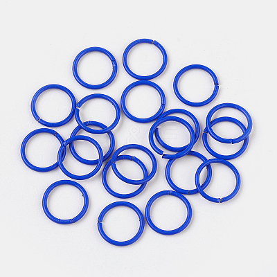 Spray Painted Iron Open Jump Rings LS-IFIN-F149-B15-1