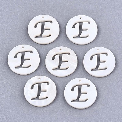 Natural Freshwater Shell Charms SHEL-S276-119E-1