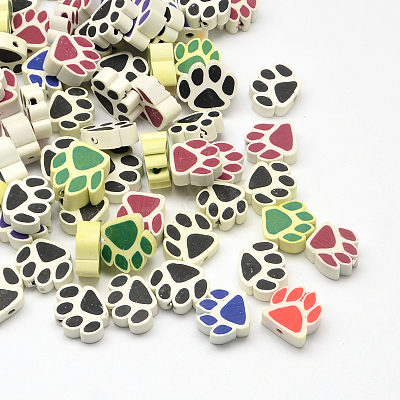 Handmade Polymer Clay Beads X-CLAY-Q221-14-1