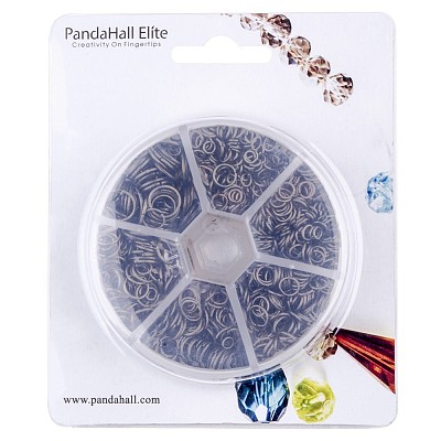 1 Box Iron Plated Jump Rings 4mm to 10mm in Diameter Antique Bronze for Jewelry Making IFIN-PH0001-06AB-NF-1