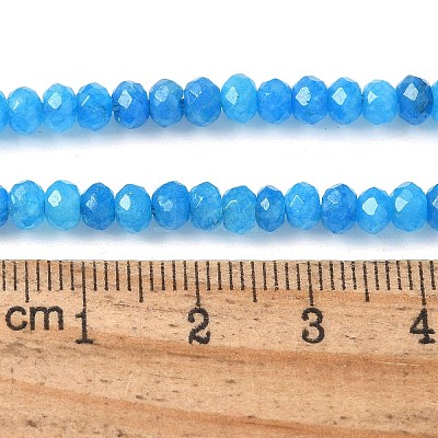 Dyed Natural Malaysia Jade Rondelle Beads Strands G-E316-2x4mm-58-1
