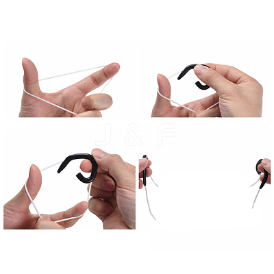 (Clearance Sale)Reusable Silicone Ear Hook AJEW-E034-82B-1