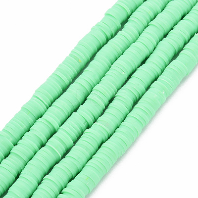 Handmade Polymer Clay Bead Strands CLAY-T002-6mm-51-1