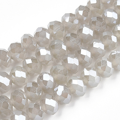 Electroplate Glass Beads Strands EGLA-A034-J4mm-A15-1