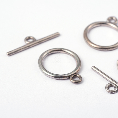 Tibetan Style Toggle Clasps TIBEP-A12208-S-FF-1