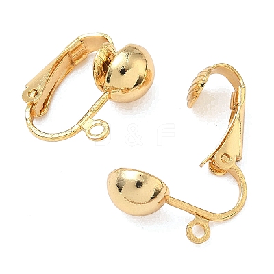SHEGRACE Brass Clip-on Earring Findings XGR0066G-53G-1