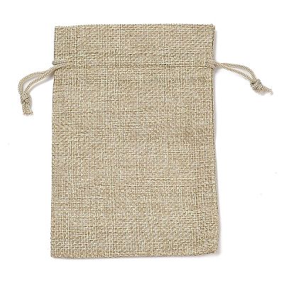 Christmas Printed Burlap Packing Pouches Drawstring Bags ABAG-Q053-02A-08-1