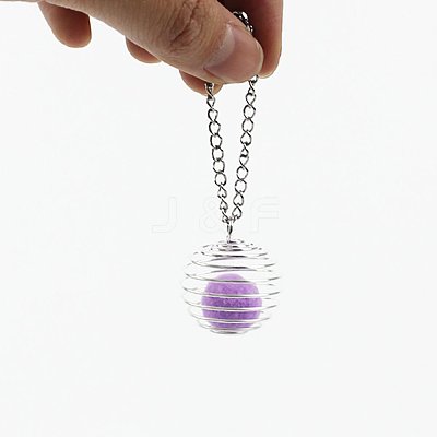 Iron Wire Pendants IFIN-Q125-02B-S-1