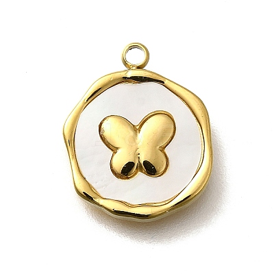 304 Stainless Steel Pendants STAS-R153-03G-06-1
