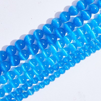 Round Cat Eye Beads G-SZ0001-80F-1