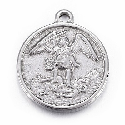 Non-Tarnish 304 Stainless Steel Pendants STAS-P218-09-1
