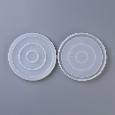 DIY Round Coaster Silicone Molds DIY-P010-28-1