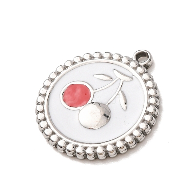 304 Stainless Steel Enamel Pendants SA-CBA46B2-03P-1