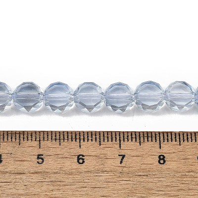 Electroplate Glass Beads Strands EGLA-L045-G-PL03-1