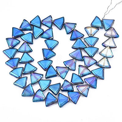 Electroplate Glass Beads Strands EGLA-N008-002-1